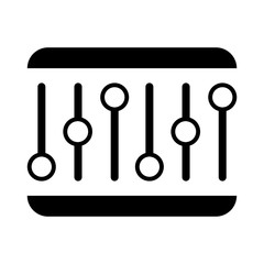 equalizer outlined vector icon