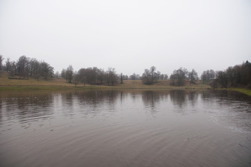 Fototapeta premium Lake in the English countryside