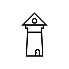 tower outlined vector icon