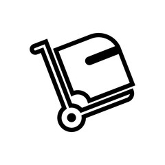 luggage outlined vector icon
