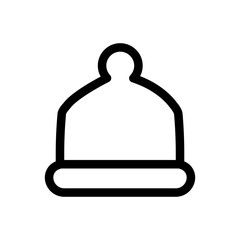 hat outlined vector icon