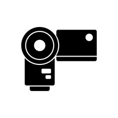 photo and video camera filled vector icon