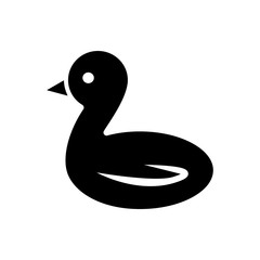 duck filled vector icon