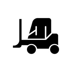 forklift filled vector icon