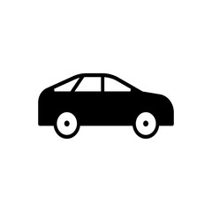 moving car filled vector icon