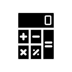 calculator filled vector icon