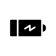 fully charged battery filled vector icon