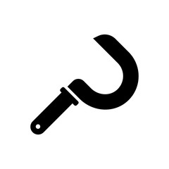 sickle filled vector icon