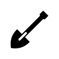 shovel filled vector icon