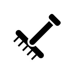 rake filled vector icon
