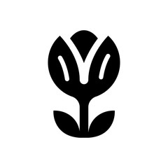 Fototapeta na wymiar flower filled vector icon