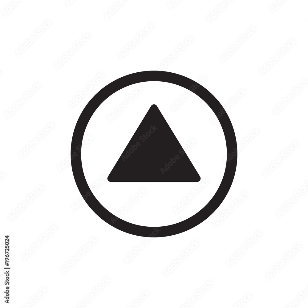 Poster circular arrow up filled vector icon. modern simple isolated sign. pixel perfect vector illustration