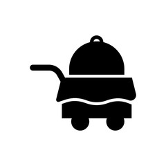 room service filled vector icon