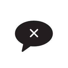 Obraz premium close message, exit message filled vector icon. Modern simple isolated sign. Pixel perfect vector illustration for logo, website, mobile app and other designs