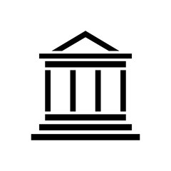 bank filled vector icon