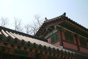 Fototapeta na wymiar Korean traditional background,old palace