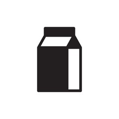 milk box filled vector icon. Modern simple isolated sign. Pixel perfect vector  illustration for logo, website, mobile app and other designs