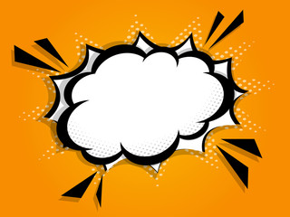 illustration of blank speech bubble comic book background © nakedcm