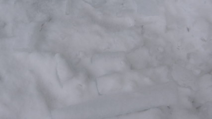 The texture of the snow