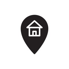 house location filled vector icon. Modern simple isolated sign. Pixel perfect vector  illustration for logo, website, mobile app and other designs