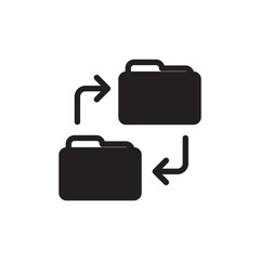 change folder filled vector icon. Modern simple isolated sign. Pixel perfect vector  illustration for logo, website, mobile app and other designs