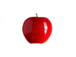 Red apple isolated, on the white background