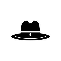 cowboy hat filled vector icon