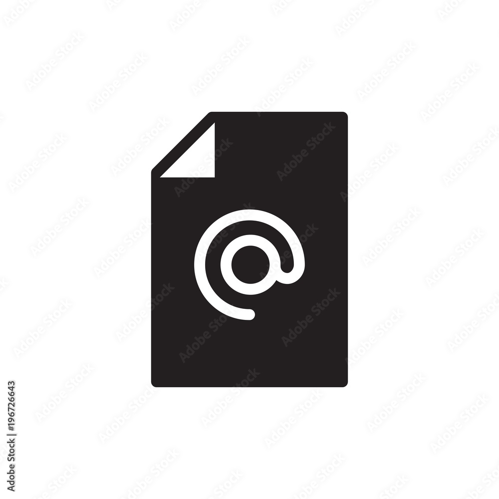 Poster mail file filled vector icon. modern simple isolated sign. pixel perfect vector illustration for log