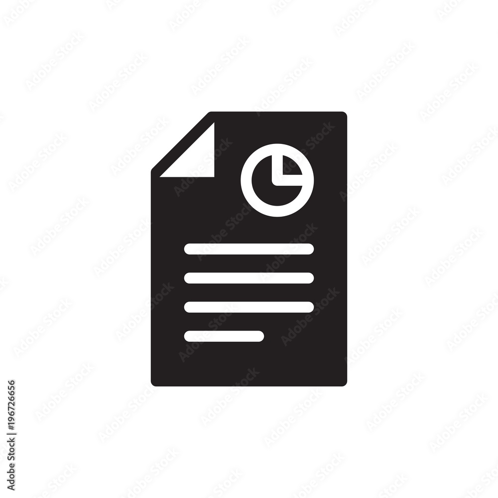Poster report file filled vector icon. modern simple isolated sign. pixel perfect vector illustration for l
