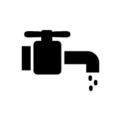 water tap filled vector icon. Modern simple isolated sign. Pixel perfect vector  illustration for logo, website, mobile app and other designs