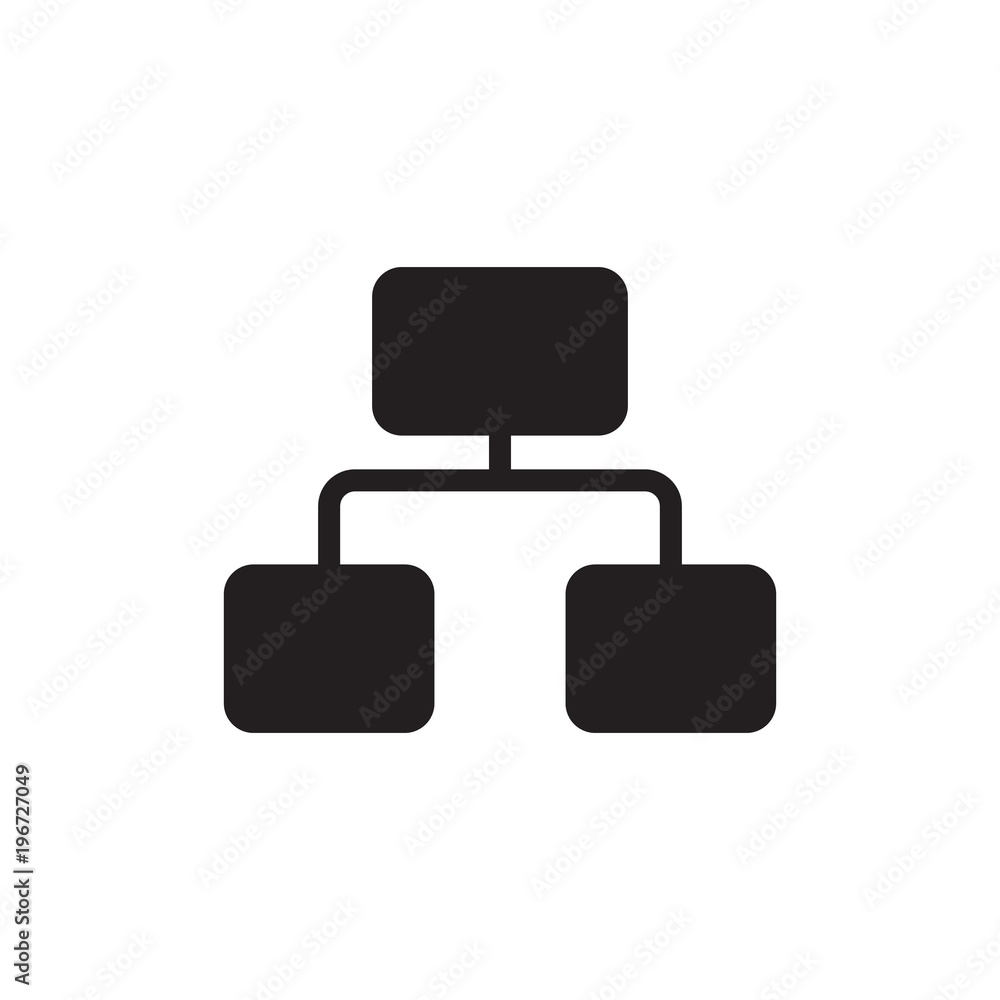 Poster square block diagram, structure graph filled vector icon. modern simple isolated sign. pixel perfect