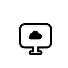 Cloud outlined vector icon. Modern simple isolated sign. Pixel perfect vector  illustration for logo, website, mobile app and other designs