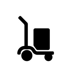 Logistics Weight Scale filled vector icon. Modern simple isolated sign. Pixel perfect vector  illustration for logo, website, mobile app and other designs