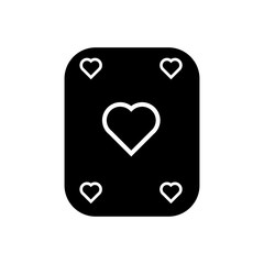 Playing card filled vector icon. Modern simple isolated sign. Pixel perfect vector  illustration for logo, website, mobile app and other designs
