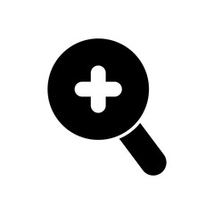 Obraz premium Zoom filled vector icon. Modern simple isolated sign. Pixel perfect vector illustration for logo, website, mobile app and other designs