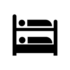 Hostel filled vector icon. Modern simple isolated sign. Pixel perfect vector  illustration for logo, website, mobile app and other designs