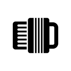 Accordion filled vector icon. Modern simple isolated sign. Pixel perfect vector  illustration for logo, website, mobile app and other designs