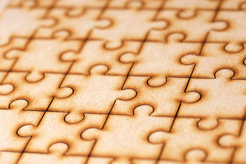 Puzzle close up