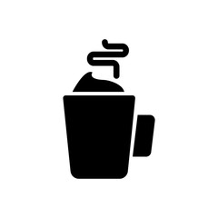 Hot drink filled vector icon. Modern simple isolated sign. Pixel perfect vector  illustration for logo, website, mobile app and other designs