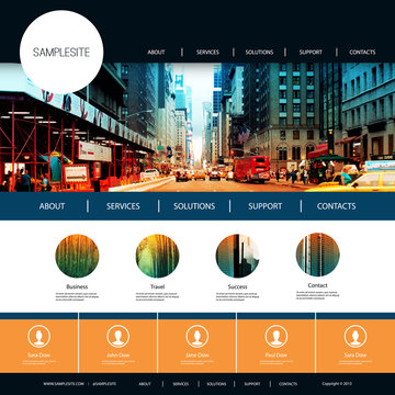 Website Design for Your Business with City Street Image Background
