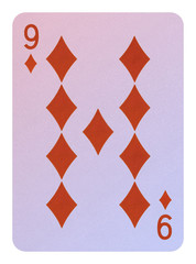 Playing cards, Nine of diamonds