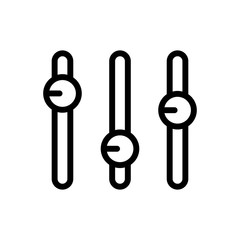 Equalizer outlined vector icon. Modern simple isolated sign. Pixel perfect vector  illustration for logo, website, mobile app and other designs