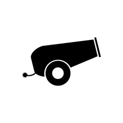 Cannon filled vector icon. Modern simple isolated sign. Pixel perfect vector  illustration for logo, website, mobile app and other designs