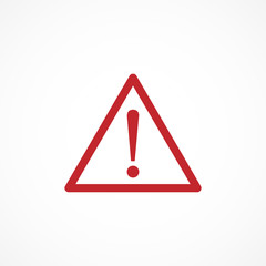 Vector image of danger icon.