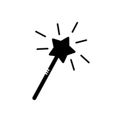 Magic wand filled vector icon. Modern simple isolated sign. Pixel perfect vector  illustration for logo, website, mobile app and other designs