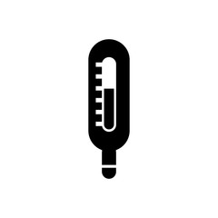 Thermometer filled vector icon. Modern simple isolated sign. Pixel perfect vector  illustration for logo, website, mobile app and other designs