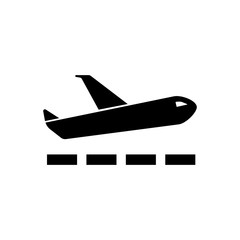 Airport departure filled vector icon. Modern simple isolated sign. Pixel perfect vector  illustration for logo, website, mobile app and other designs