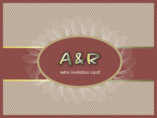 vector  vintage invitation card..