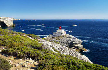 Phare de la Madonetta de Bonifacio en Corse, France