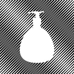 Gel, Foam Or Liquid Soap. Dispenser Pump Plastic Bottle silhouet